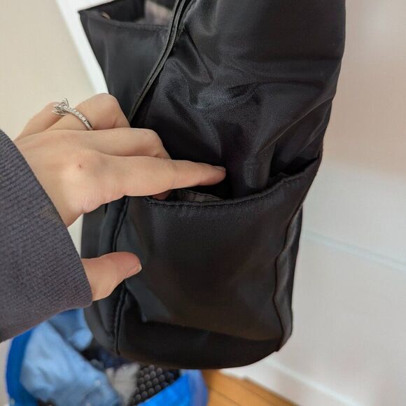 Aimee Kestenberg | Black Nylon Travel Tote Bag with Gold Hardware - Picture 6 of 13